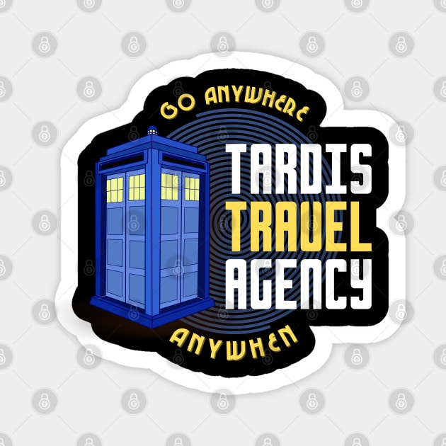 Tardis Travel Agency Sticker by Damn_Nation_Inc